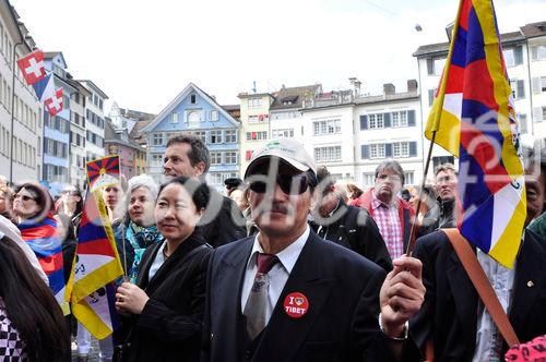 Es gibt viele Freunde von China Okkupation befreiten Tibet in der Schweiz. In Switzerland they are many supporter of a Free Tibet