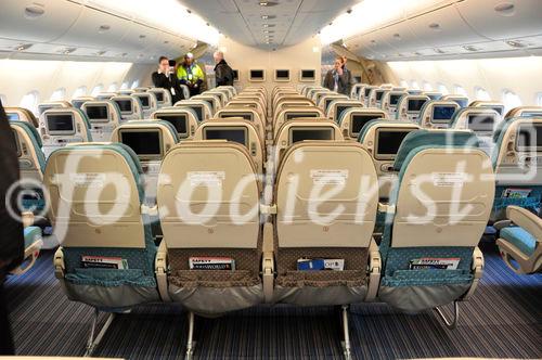 399 Economy-Sitze hat der A-380 der Singapore Airlines. 399 Economy seats has the A-380 from Singapore Airlines