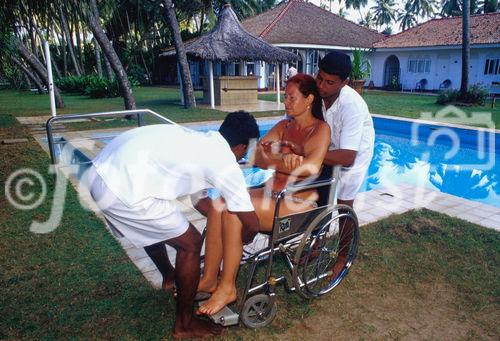 Die Lotus Villa nahe Unawatuna ist auch für Behinderte bestens geeignet, die eine Ayurveda-Behandlung in Sri Lanka machen möchten. 