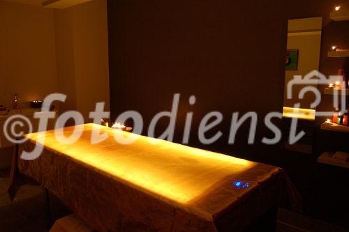 Gold-Behandlung-Zimmer im Spa des Luxushotel Villa Sassa