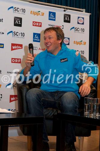 (C)fotodienst/Jennifer Fetz - Wien 24.11.2009 - Die ORF Ski Challenge geht in die nächste Rennsaison. Pressekonferenz mit den Sponsoren. Foto: Fritz Strobl