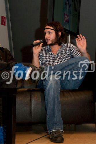 (C)fotodienst/Jennifer Fetz - Wien 24.11.2009 - Die ORF Ski Challenge geht in die nächste Rennsaison. Pressekonferenz mit den Sponsoren. Foto: Mathias Dajeff von der Band Herbstrock