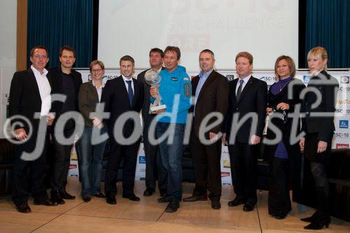 (C)fotodienst/Jennifer Fetz - Wien 24.11.2009 - Die ORF Ski Challenge geht in die nächste Rennsaison. Pressekonferenz mit den Sponsoren. Foto: Sponsoren