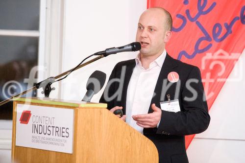 (c) fotodienst / Anna Rauchenberger - Wien, am 19.11.2009 -  Vienna Content Event 2009 - Heute wurden im Palais Palffy die Zukunftsprojekte für Wiens digitale Wirtschaft präsentiert. FOTO: DI Peter M. Hofer, GF mediamid digital services GmbH