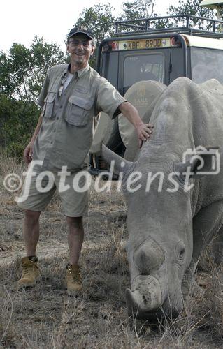 Nervenkitzel und Adrenalinschübe hatte auch der Schweizer Foto-Journalist und Ökoaktivist Gerd Müller bei einer Safari in Kenya