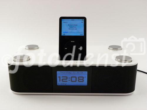 Die legendäre LUNA Musikanlage/Dockingstation wurde speziell für die iPod-/iPhone Generation entwickelt und designed. Sie ist ein international viel gerühmtes Klangwunder im schicken Kompaktformat.