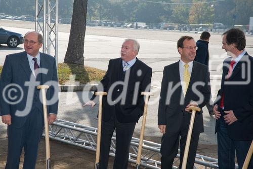 (c) fotodienst / Christopher Ohmeyer | Spatenstich für die neue WU am Messegelände Wien, Südportalstraße / Rotundenplatz Halle 10Foto: