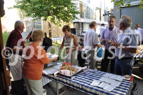 Brauer und Kantonsrat-Kandidat Urs Egger bei seiner offiziellen Ankündigung seines Einstiegs in den Wahlkampf für die FDP