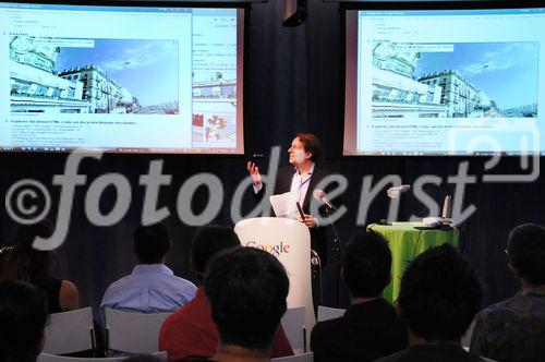 Pressekonferenz Google Street View. 