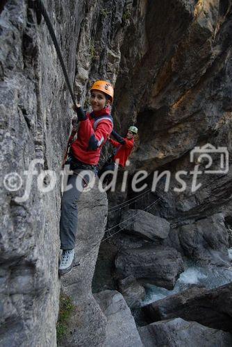 Das Oberdrautal in Kärnten hat sich als erster Outdoorpark Österreichs positioniert. Besonders attraktiv sind Canyoning Touren in der Ochsenschlucht bei Berg im Drautal. © Fotodienst / F. Gerdl