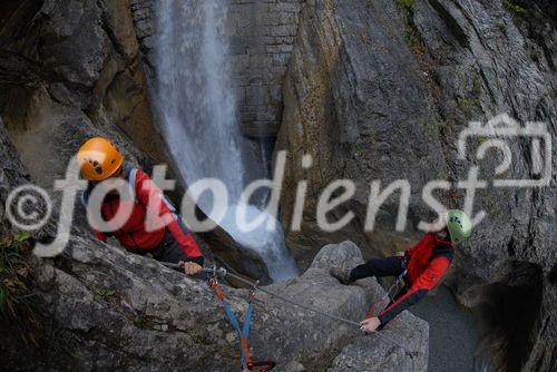 Das Oberdrautal in Kärnten hat sich als erster Outdoorpark Österreichs positioniert. Besonders attraktiv sind Canyoning Touren in der Ochsenschlucht. © Fotodienst / F. Gerdl