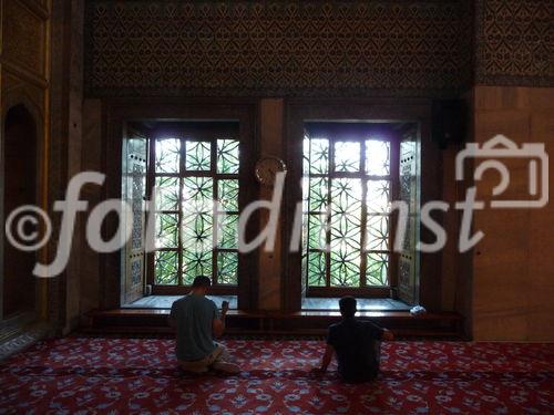 Innendetail der Blauen Moschee, einem der bedeutendsten Bauwerke der Osmanen in Istanbul. © Fotodienst / Wilfried Seywald