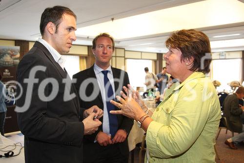 Günther Moser (Geschäftsführer PINK Marketing GmbH), Alexander Khaelss-Khaelssberg (leisuregroup), Elisabeth Strobl (Wiener Stadthalle)