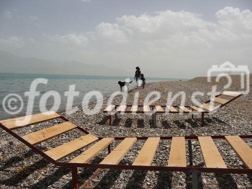 Die osttürkische Region rund um den Van-See soll mit massiven Investitionen in die touristische Infrastruktur fit für die Zukunft gemacht werden. Im Bild: Blick von der Ferienanlage Dr. Koch Reisen auf den sodahältigen See.