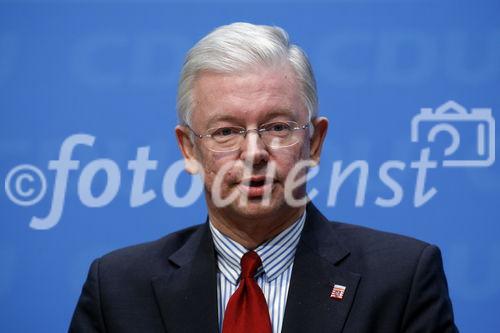 Berlin,den 19.01.2009_Konrad-Adenauer-Haus Pressekonferenz der CDU zur Hessen-Wahl. Foto: Roland Koch, hessischer Ministerpraesident.
Copyright by: Reiner Zensen