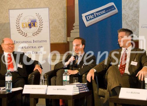 Am 14. 5. 2009 fand im kleinen Festsaal der Universität Wien eine Diskussion statt, unter dem Thema: Begegnung mit der Wirtschaftskrise
. Klaus Emmerich (ORF), Michael Wohlgemuth (Universität Freiburg), Dan Mitchell (Cato Institute)