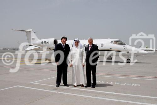 Die drei Investoren von Majestic Aviation in Dubai: Chris Tabet, Farooq Arjomand und Philipp Zürcher