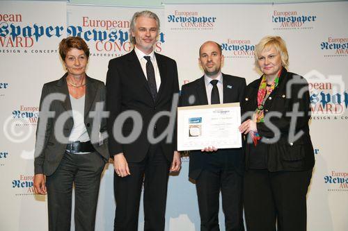 European Newspaper Award, awards of excellence, 
Gewinner: Mittelbayrische Zeitung, D (C) fotodienst, Martina Draper