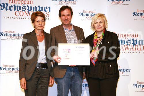 European Newspaper Award, awards of excellence, 
Gewinner: Abendzeitung, D (C) fotodienst, Martina Draper