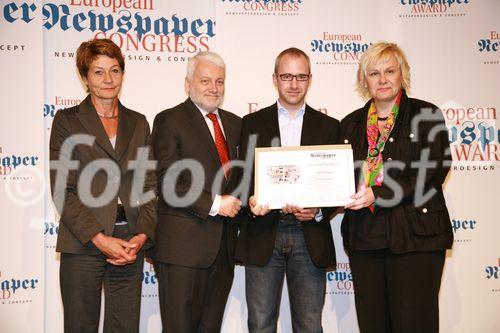 European Newspaper Award, awards of excellence, 
Gewinner: Bild Zeitung, D (C) fotodienst, Martina Draper