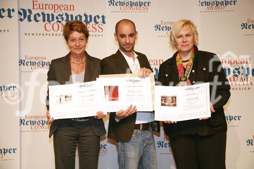 European Newspaper Award, awards of excellence, 
Gewinner: Eleftheros Tipos, GR (C) fotodienst, Martina Draper