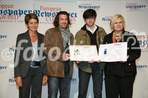 European Newspaper Award, awards of excellence, 
Gewinner: Sonntag Aktuell (C) fotodienst, Martina Draper