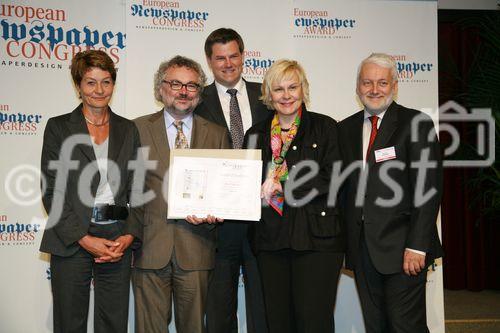 European Newspaper Award, awards of excellence, 
Gewinner: Westfalenpost (C) fotodienst, Martina Draper