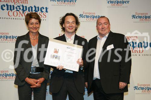 European Newspaper Award, awards of excellence, 
Gewinner: Wirtschaftsblatt, A (C) fotodienst, Martina Draper