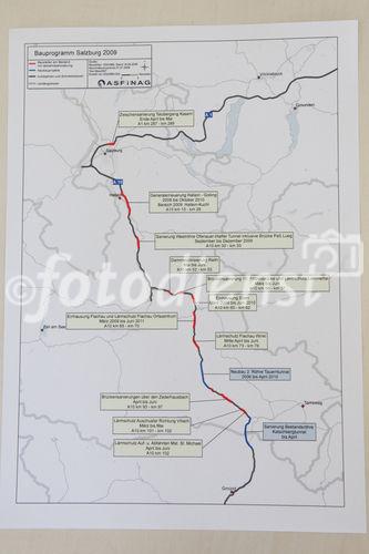 Pressekonferenz ASFINAG, Salzburg, 2009-04-20; Bild zeigt: 