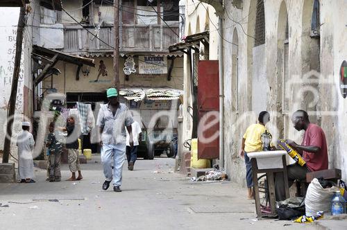 Strassenszene in Mombasa 