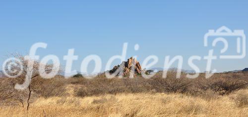 Steppen und Wüstenlandschaft im Samburu Nationalpark 