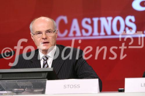 (C) fotodienst/Anna Rauchenberger - Wien, 3.4.2009 - Bilanzpressekonferenz der Casinos Austria im Studio 44 am Rennweg. Die Casinos Austria konnten eine positive Umsatzentwicklung verzeichnen. FOTO: Dr. Karl Stoss, Generaldirektor und Vorstandsvorsitzender der Österreichischen Lotterien und der Casinos Austria