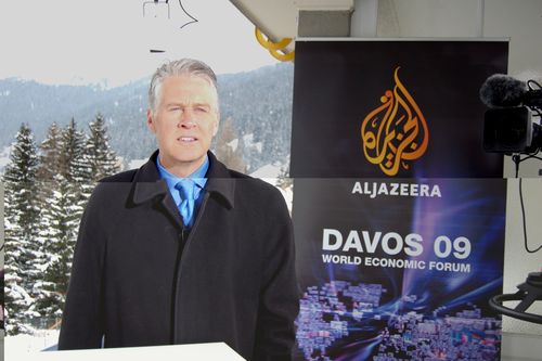 Auch Al Jazeera's Top Moderator Steven Cole berichtet live vom Weltwirtschaftsforum aus Davos 