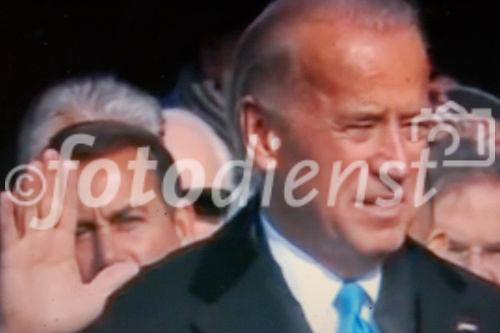 Der neue US-Verteidigungsminister Joe Biden bei seiner Vereidigung im Capitol in Washington