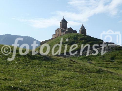 Georgiens mächtiger Vulkan Kasbek (5047 m) war Ende Juli 2011 die fünfte Station der 