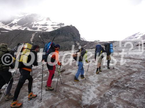 Georgiens mächtiger Vulkan Kasbek (5047 m) war Ende Juli 2011 die fünfte Station der 