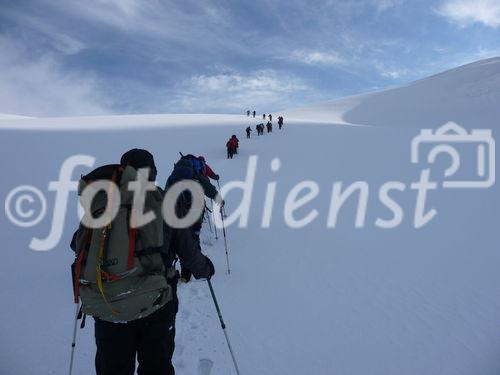 Georgiens mächtiger Vulkan Kasbek (5047 m) war Ende Juli 2011 die fünfte Station der 