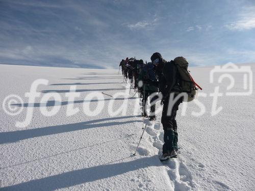 Georgiens mächtiger Vulkan Kasbek (5047 m) war Ende Juli 2011 die fünfte Station der 