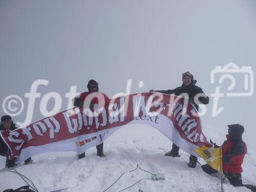 Georgiens mächtiger Vulkan Kasbek (5047 m) war Ende Juli 2011 die fünfte Station der 