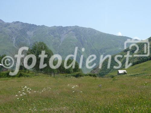 Georgiens mächtiger Vulkan Kasbek (5047 m) war Ende Juli 2011 die fünfte Station der 