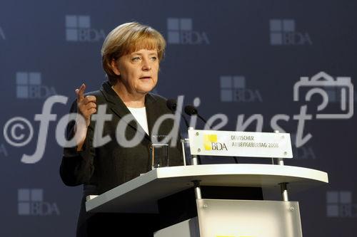 Berlin,den 04.11.2008
Deutscher Arbeitgebertag 2008 des BDA
Foto: Bundeskanzlerin Dr. Angela Merkel.
Copyright by: Reiner Zensen,
Gallierweg 15,53117 Bonn,
Tel.0170-8119315 
Mail: photo@reinerzensen.de
Foto honorarpflichtig und nur zur redaktionellen
Verwendung,
{Postbank Koeln Konto-Nr.425811505;
BLZ 37010050,
Veroeffentlichung gegen Honorar plus 7% Mwst.,Steuer-Nr. 205/5336/1051,Finanzamt Bonn-Innenstadt}, {Honorarpflichtiges Pressebild,Verwendung gegen Honorar nach Vereinbarung u.Belegexemplar.Keine Weitergabe an Dritte,keine Syndikation,keine Aufnahme in Archive oder Datenbanken,welche Dritten offenstehen.}, {No Syndication,no passing on to third parties,no taking up in archives or databanks,which are open to anyone}.