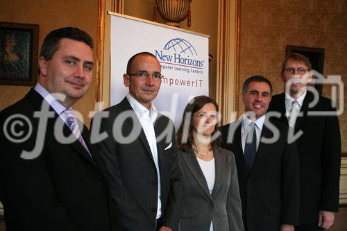 Markus Izmir, Franziska Stübler, Darius Shey, Jörn Oelze, New Horizons empowerIT, Pressekonferenz im Palais Auersperg, 1080 Wien 3.12.2008, 9.30 Uhr (c)Julia Fuchs für Fotodienst