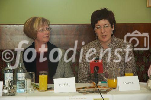 (c) fotodienst/Dan Carabas - Wien 2.03.06 - Pressekonferenz zum Thema Logopädie. FOTO: v.l.: Frau Habel, Frau Pfaller