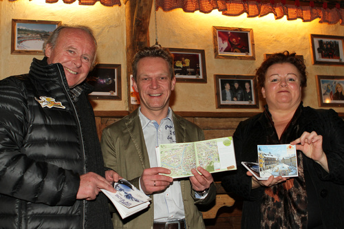 V.l.: Mag. Hans Grogl (WSV Schladming, OK FIS Alpine Ski-WM 2013), Udo Pachernegg (Obmann Kaufmannschaft Schladming), Renate Schranz (Trendguide)