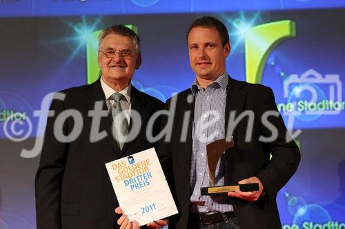 ITB Berlin 2011, Verleihung Das goldene Stadttor, Wolfgang Huschert, Eskil Hardt, 3. Platz; Kategorie: Regions, Greenland - be a Pioneer