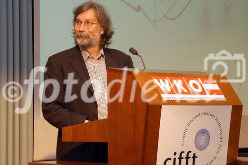 (C)fotodienst/Mag. Daniel Katzinger - Wien 17.11.2006
Das Komitee der bedeutendsten internationalen Tourismusfilm-Festivals CIFFT prämiert heuer zum 18. Mal den weltbesten Tourismusfilm des Jahres 2006.
Foto: Mag. Georg Riha (Brains and Pictures)