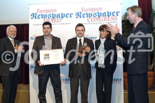 Das Treffen zum größten europäischen Zeitungskongress.  Foto:Das Treffen zum größten europäischen Zeitungskongress.  Foto: ganz re: Johann Oberauer (Johann Oberauer GmbH) prämiert 