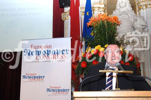 Das Treffen zum größten europäischen Zeitungskongress.  Foto: Verleihung des Eurpean Newspaper Awards.