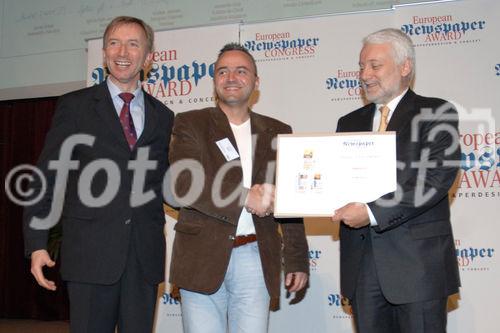 Das Treffen zum größten europäischen Zeitungskongress.  Foto: Verleihung des 