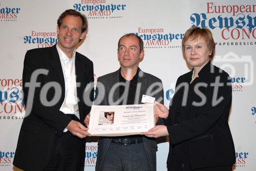 Das Treffen zum größten europäischen Zeitungskongress.  Foto: Verleihung des 